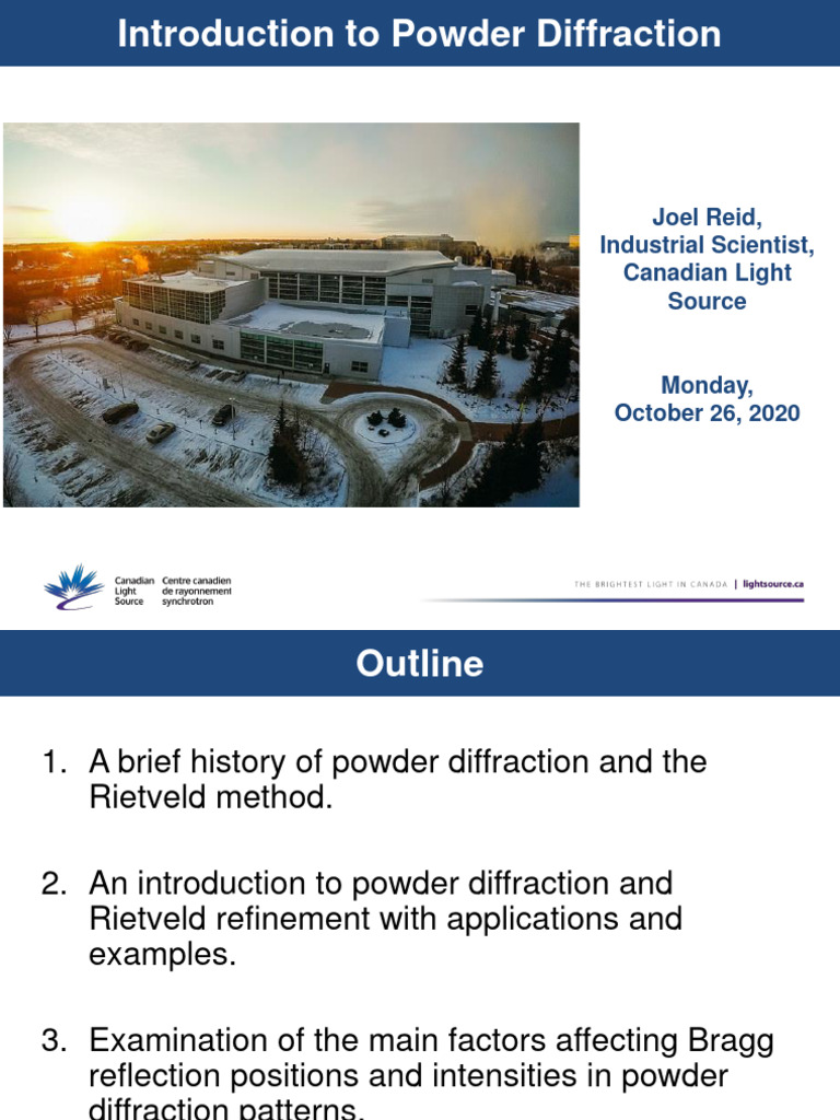 Introduction to Powder Diffraction Techniques | PDF | X Ray ...