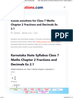 KSEEB Solutions For Class 7 Maths Chapter 2 Fractions and Decimals Ex 2.1 - KTBS Solutions