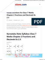 KSEEB Solutions For Class 7 Maths Chapter 2 Fractions and Decimals Ex 2.3 - KTBS Solutions