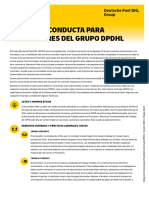 DPDHL Group Supplier Code of Conduct - Spanish (Spain) - Version 2020.5 - With Signature Box