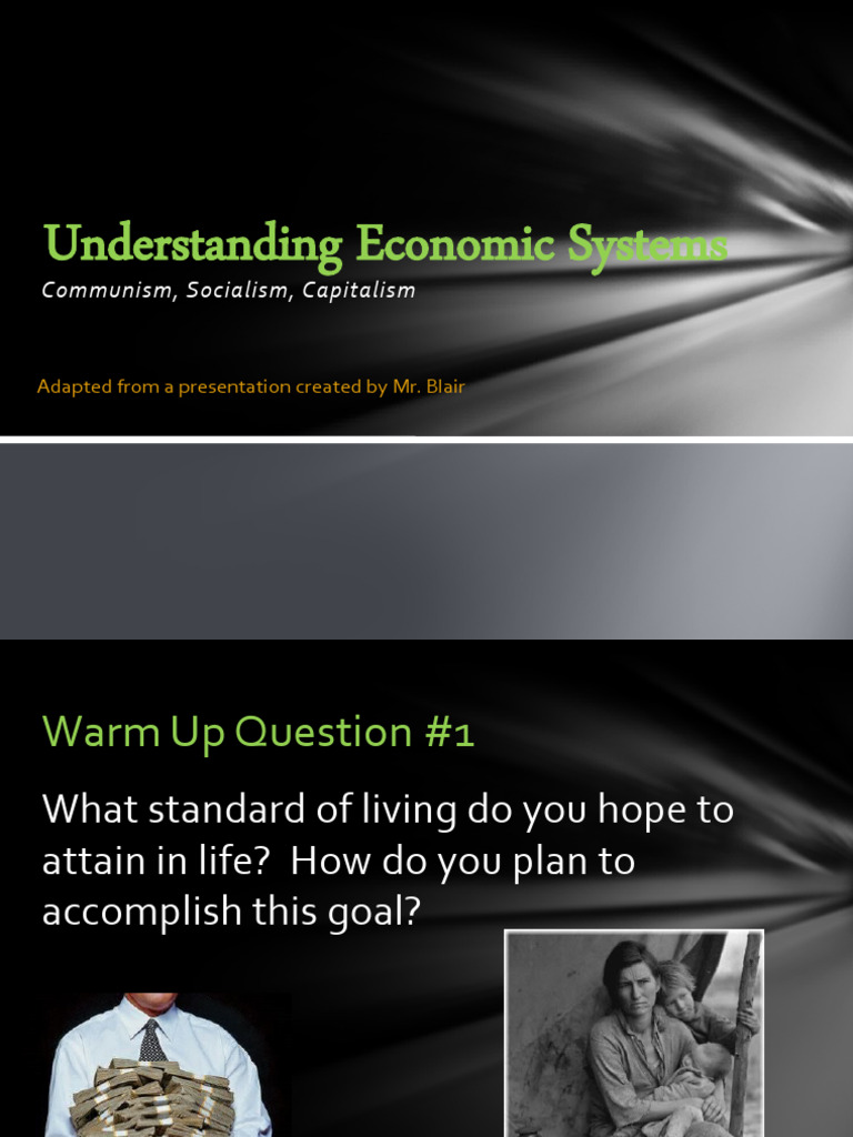 Economic Systems Pdf Capitalism Economic System