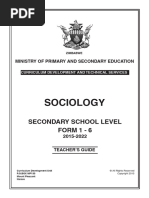 Sociology Forms 1-6