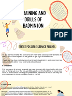 Training and Drills of Badminton