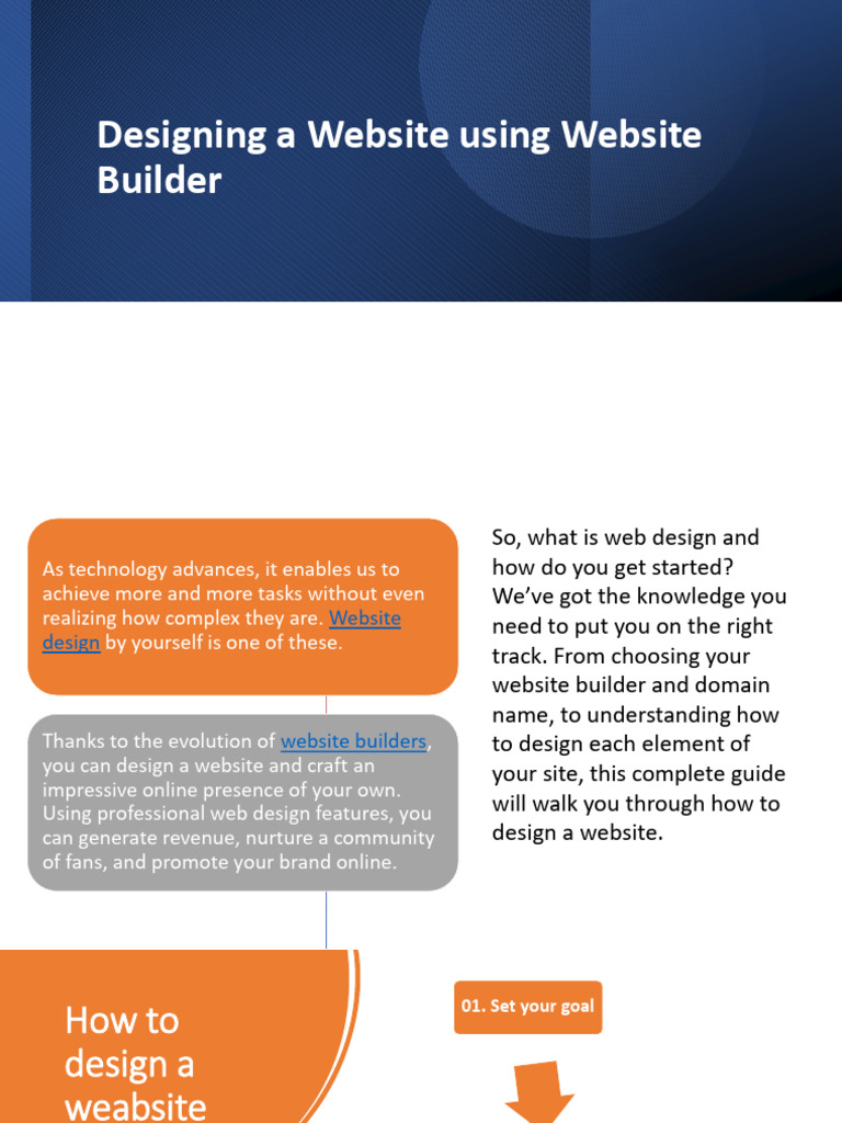 Designing A Website Using Website Builder | PDF | Search Engine ...