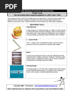 Textile Tools Instruction