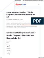 KSEEB Solutions For Class 7 Maths Chapter 2 Fractions and Decimals Ex 2.4 - KTBS Solutions