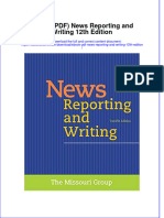 Full Download Ebook PDF News Reporting and Writing 12Th Edition Ebook PDF Docx Kindle Full Chapter