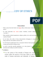 The Study of Ethics