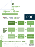 Apresentacao - Plano Municipal de Educação Ambiental de São Paulo - Soc - Civil - Participe+