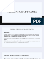 Allocation of Frames Name
