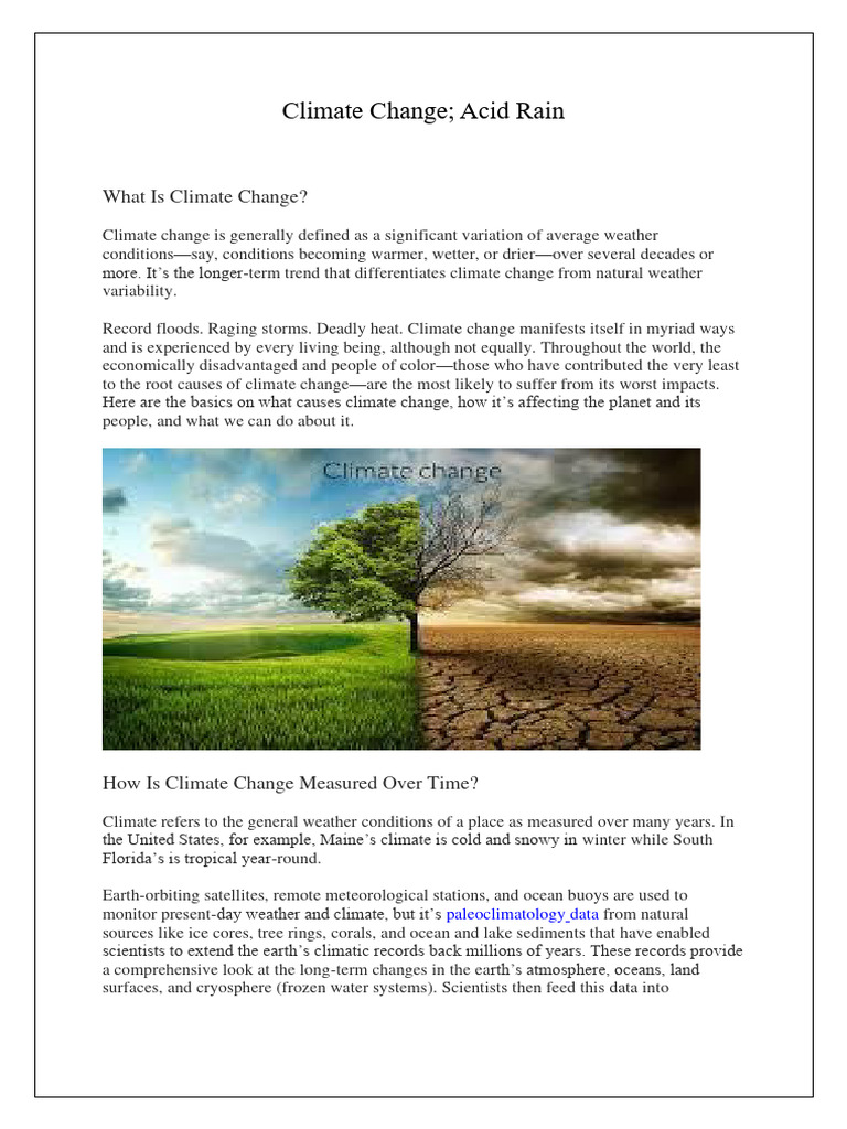 Climate Change Pdf Climate Change Climate
