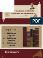 Țările Române Și Statele Vecine În Evul Mediu