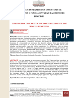 Conceitos Fundamentais Do Sistema de Precedentes e Fundamentação Das Decisões Judiciais