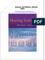 Full Download Hearing Science 1St Edition Ebook PDF Ebook PDF Docx Kindle Full Chapter