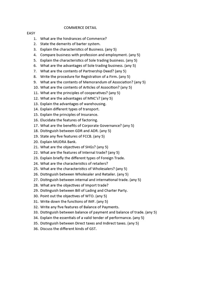 Key Concepts in Commerce and Business | PDF | Business | Economies