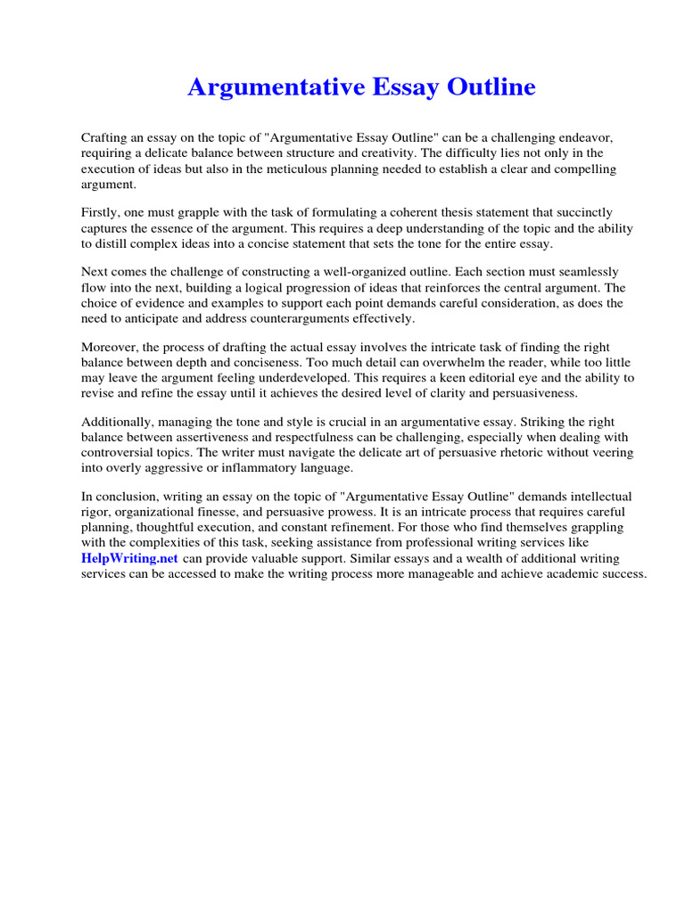 Argumentative Essay Outline Download Free PDF Healthy Diet Foods
