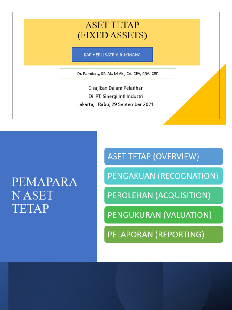 Pemaparan Aset Tetap oleh KAP Heru Satria | PDF