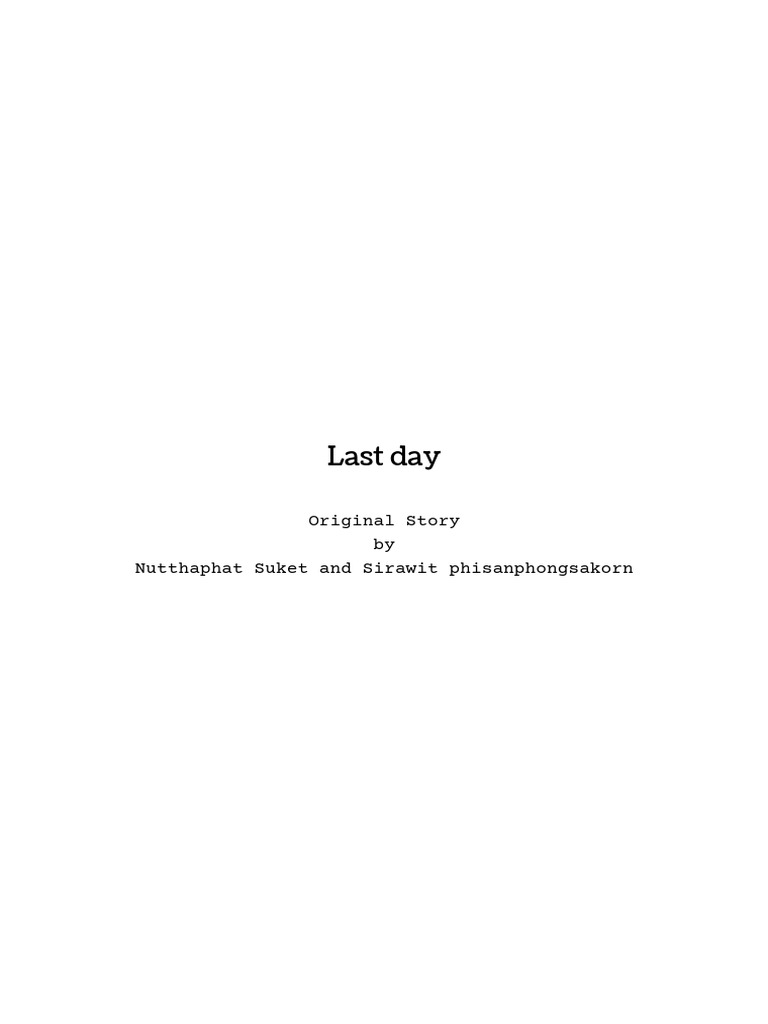 Last Day Final Draft | PDF