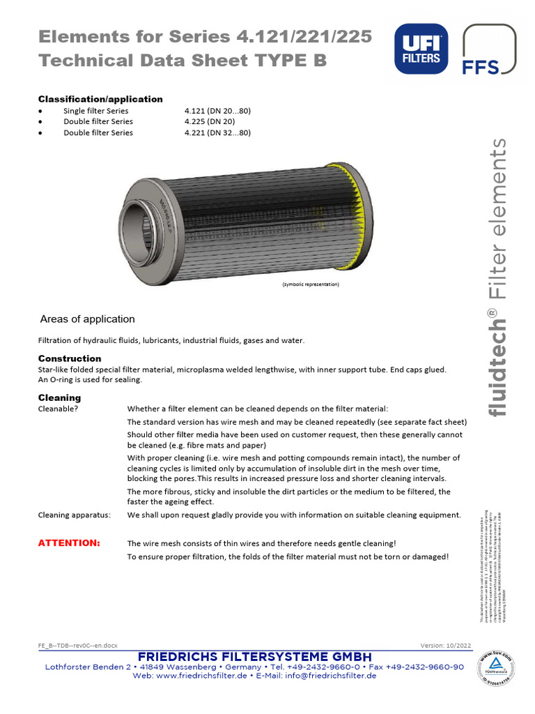 Filter Element | PDF | Filtration | Paper