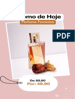 Promoção de Hoje Perfume Simples Laranja Escuro Rose Story de Instagram