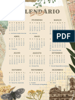 Calendário 2024 Colagem