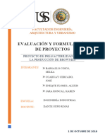 Proyecto de Pre Factibilidad de Brownies