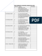 Jadwal PDK Pasis Dikmapa Susgakes Angkatan 2023