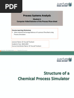 Module 4 Structure of Process Simulator Week 11