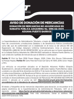 Aviso Donacion GRN 04 2023