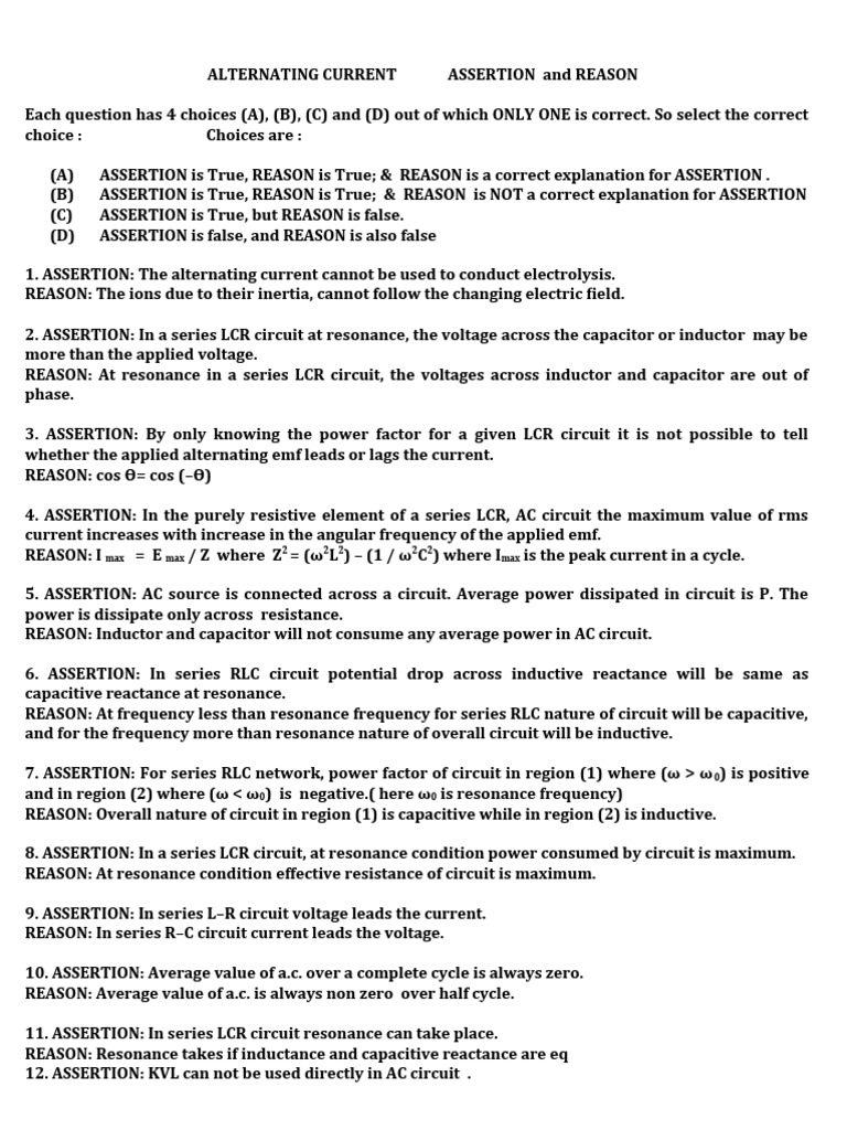Xii 5 Alternating Current | PDF | Electrical Network | Resonance
