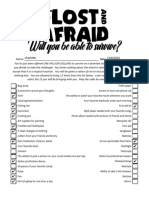Lost and Afraid STUDENT FILLABLE PDF