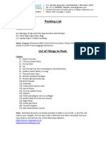 Packing List PDF