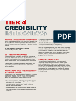 Tier 4 Credibility Interviews PDF