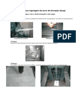 Y2 Procedimento para Regulagem Da Torre de Elevação