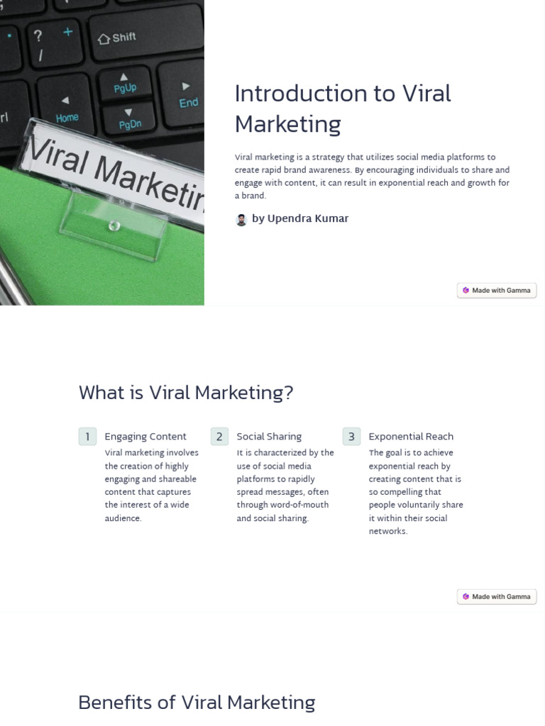 Introduction To Viral Marketing Download Free Pdf Brand Promotion