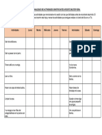 Plantilla Programa de Actividades Placenteras