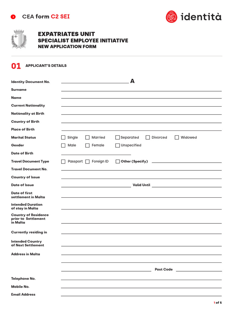 Cea Form C2 New Application