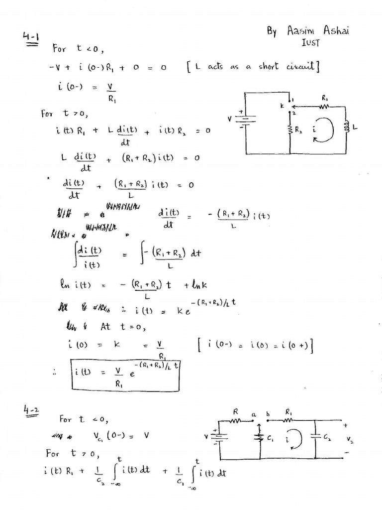 Solution Manual For Network Analysis | PDF