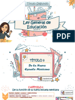 Ley Gral de Educ. Título 2