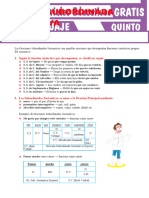 Oración Subordinada Sustantiva para Quinto Grado de Secundaria