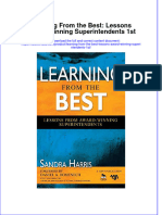 Full Download Learning From The Best Lessons Award Winning Superintendents 1St Ebook PDF Docx Kindle Full Chapter