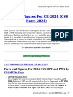 Facts and Figures For CSS Exam 2024