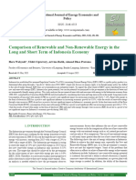 Comparison of Renewable and Non-Renewable Energy in The Long and Short Term of Indonesia Economy