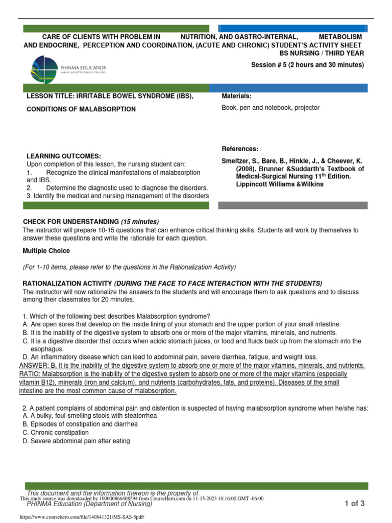 Ms Sas 5 Pdf Pdf Vitamin Medical Specialties