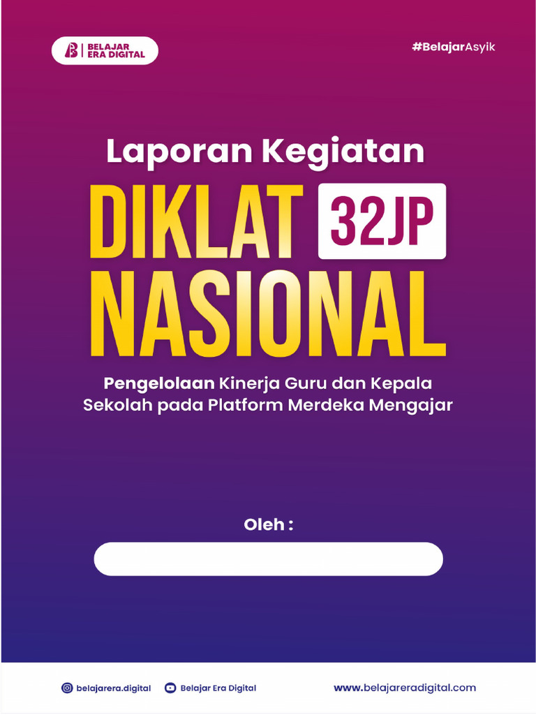 Laporan kegiatan diklat 2 pdf
