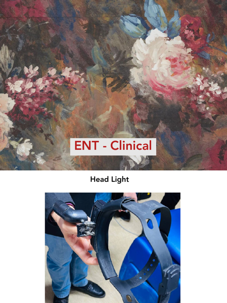 ENT Examination Techniques and Tools | PDF | Human Anatomy | Medical ...