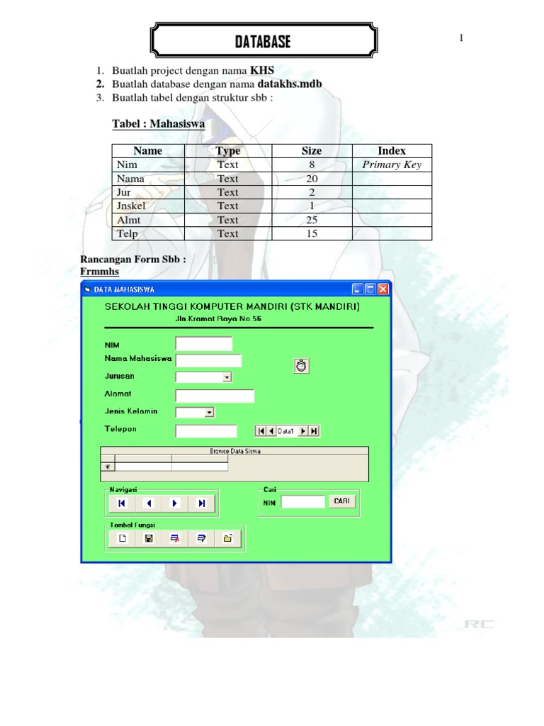 Database Project for Student Records | PDF