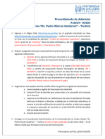 Procedimiento de Preinscripción NUTULA