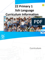 2022 P1 English Language Curriculum Information