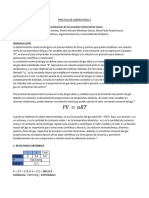 Determinación de La Constante Universal de Gases